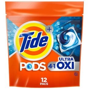 Tide PODS Liquid Laundry Detergent Pacs, 4-in-1 Ultra Oxi